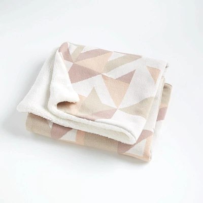 Pink Graphic Fur Baby Blanket