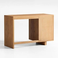 Grayson Barley Brown Wood 3-Drawer Kids Desk