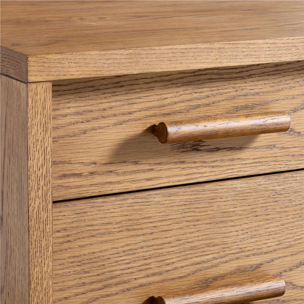 Grayson Barley Brown Wood 3-Drawer Kids Desk