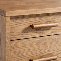 Grayson Barley Brown Wood 3-Drawer Kids Desk