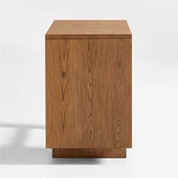 Grayson Barley Brown Wood 3-Drawer Kids Desk
