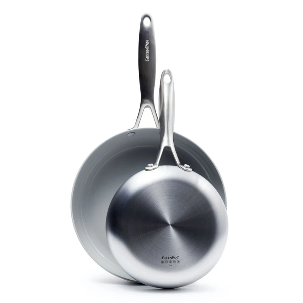Green Pan ™ Venice Pro 8" and 10" Ceramic Fry Pans, Set of 2