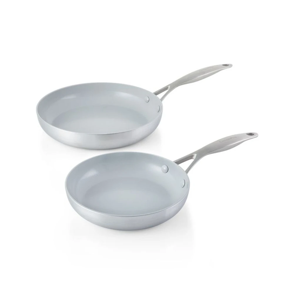 Green Pan ™ Venice Pro 8" and 10" Ceramic Fry Pans, Set of 2