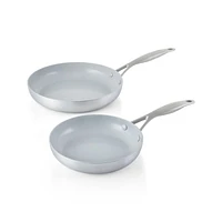 Green Pan ™ Venice Pro 8" and 10" Ceramic Fry Pans, Set of 2