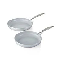 Green Pan ™ Venice Pro 10" and 12" Ceramic Fry Pans, Set of 2