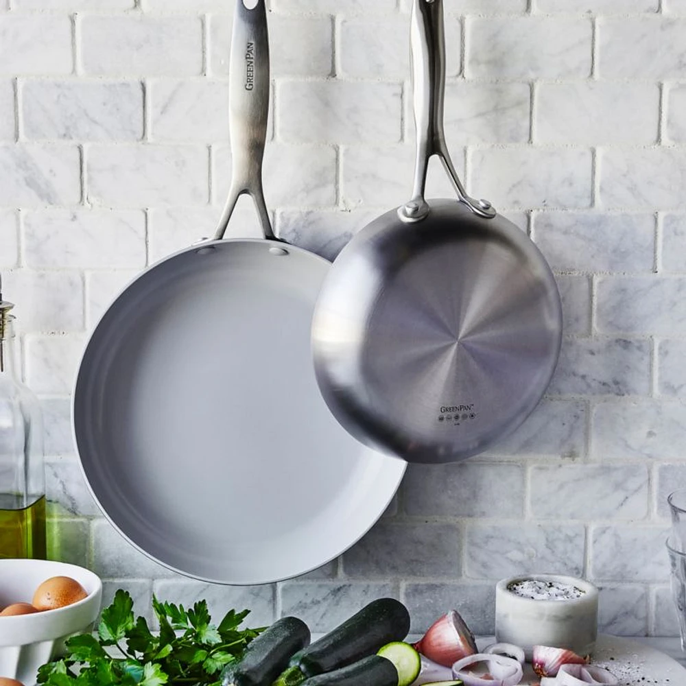 Green Pan ™ Venice Pro 8" and 10" Ceramic Fry Pans, Set of 2