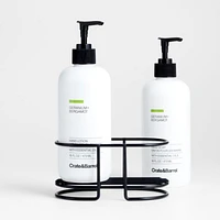 Geranium + Bergamot Hand Soap and Lotion Set with Matte Black Caddy