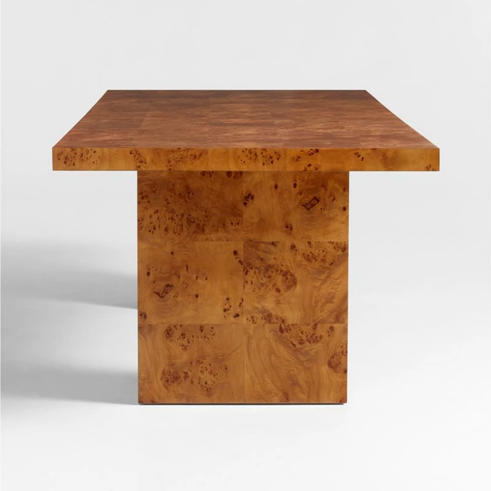 Ambrose 92" Mappa Burl Wood Dining Table