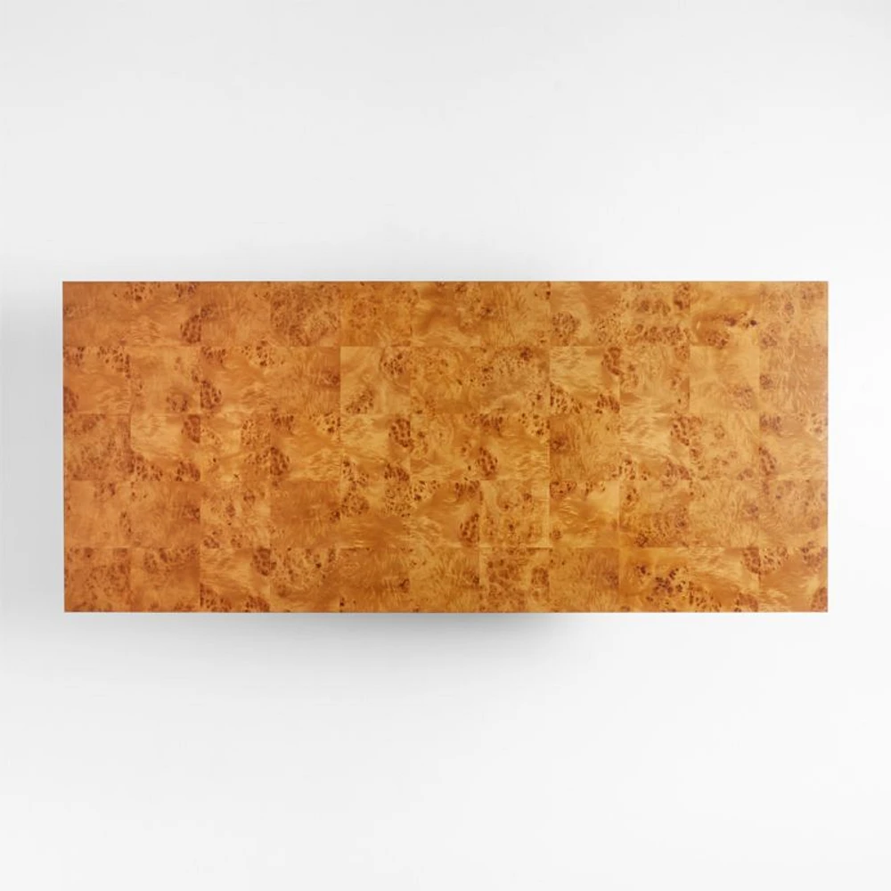Ambrose 92" Mappa Burl Wood Dining Table