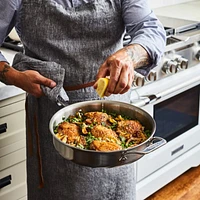 All-Clad © d5 Brushed Stainless Steel 3-Quart Sauté Pan with Lid