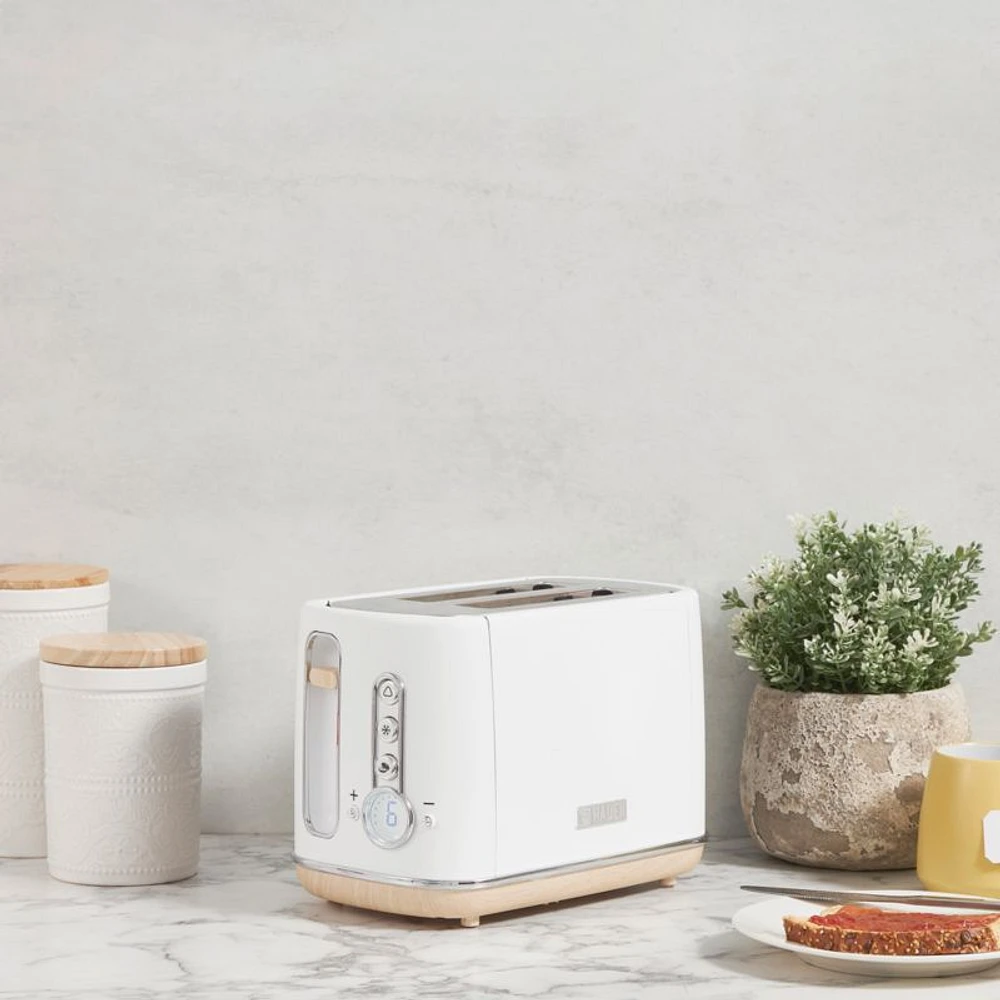Haden Dorchester Matte White 2-Slice Toaster