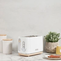 Haden Dorchester Matte White 2-Slice Toaster