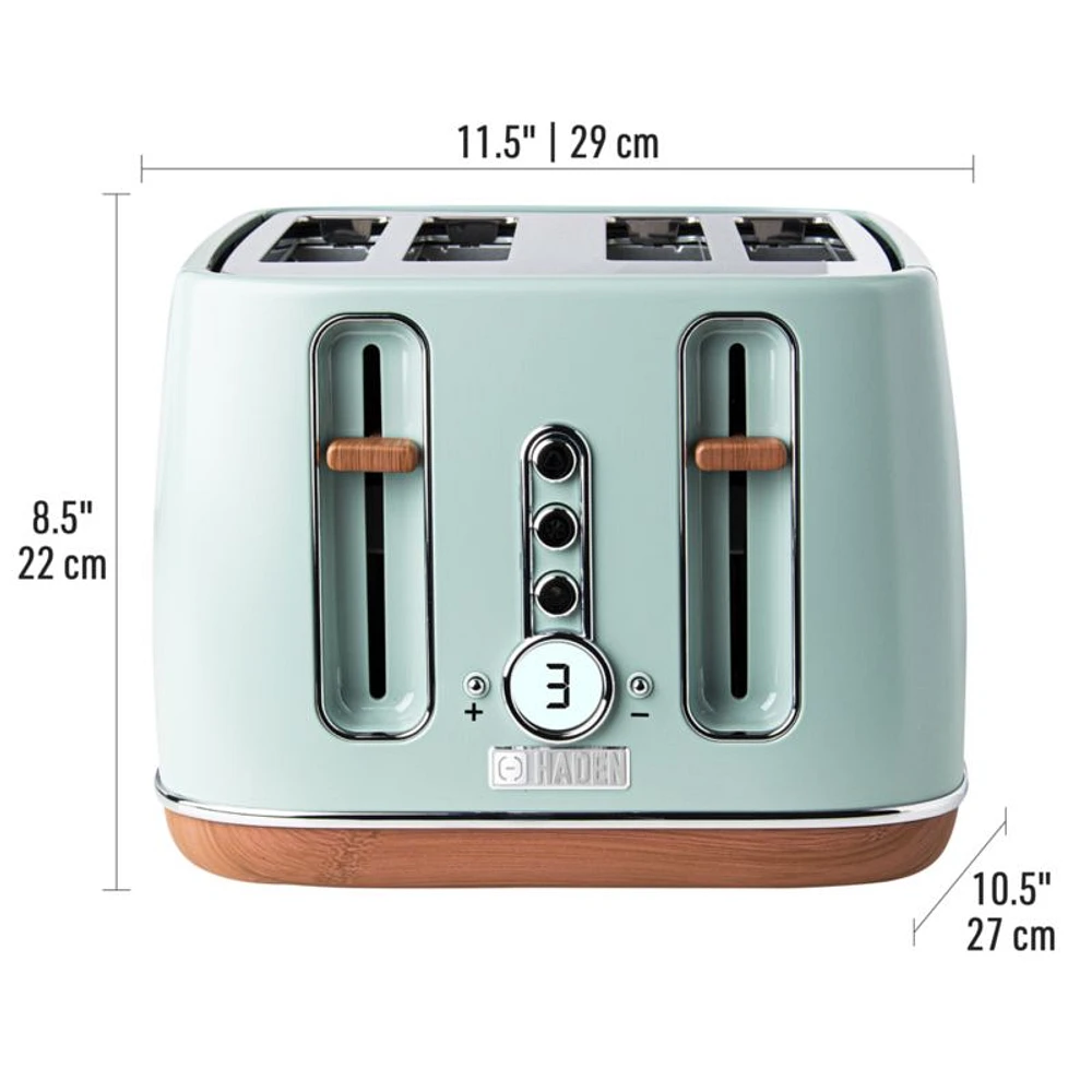 HADEN Dorchester Silt Green 4-Slice Toaster