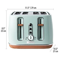 HADEN Dorchester Silt Green 4-Slice Toaster