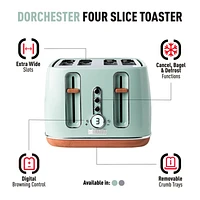 HADEN Dorchester Silt Green 4-Slice Toaster