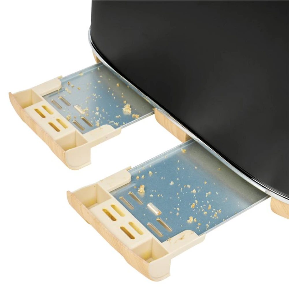 HADEN Dorchester Matte Black 4-Slice Toaster