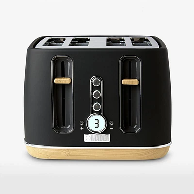 HADEN Dorchester Matte Black -Slice Toaster