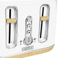 HADEN Dorchester 4- Slice Matte White Toaster