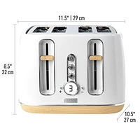 HADEN Dorchester 4- Slice Matte White Toaster