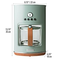 HADEN Dorchester Ultra Silt Green Programmable Drip Coffee Maker