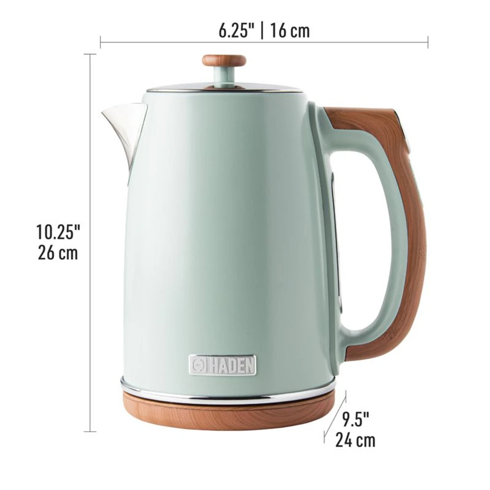 HADEN Dorchester Silt Green Variable Temperature Programmable Electric Tea Kettle