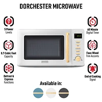 HADEN Dorchester Matte White Compact Microwave