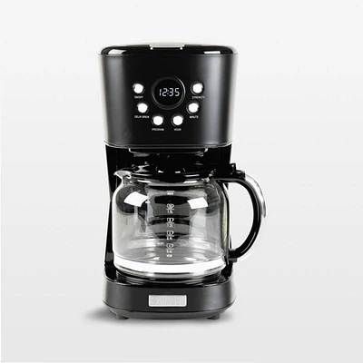 HADEN Heritage Black and Chrome 12-Cup Programmable Coffee Maker