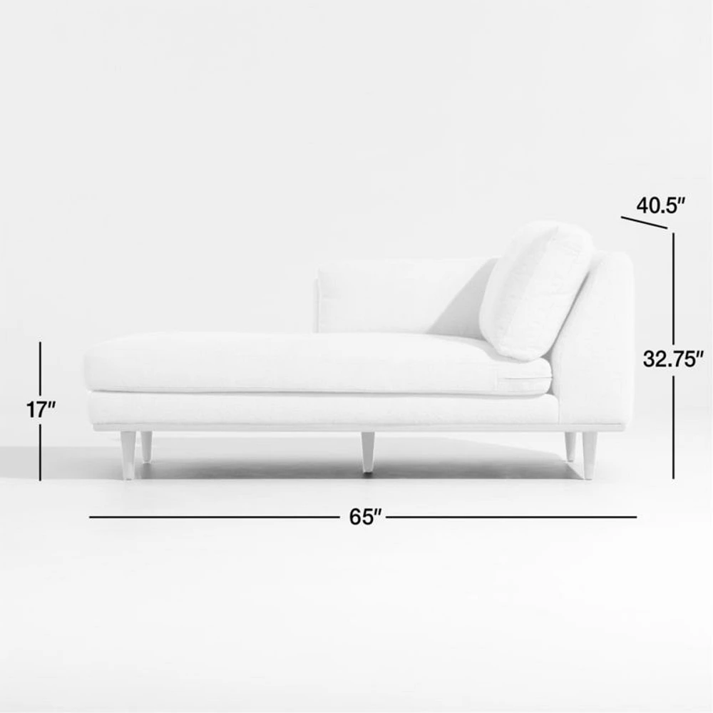 Hague Mid-Century Left-Arm Chaise