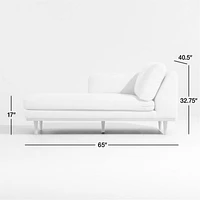 Hague Mid-Century Left-Arm Chaise