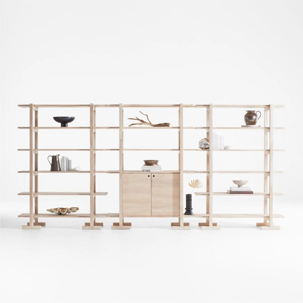 Haldeman Storage and Pair of Open Bookcases, Set of 3 by Leanne Ford