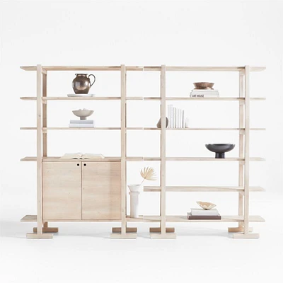 Haldeman Storage and Open Bookcases