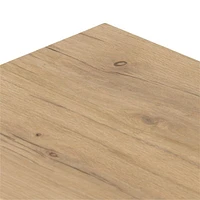 Halston Natural Oak Wood Desk with Drawers