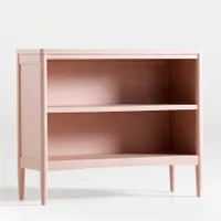 Hampshire Small Blush Wood 2-Shelf Bookcase