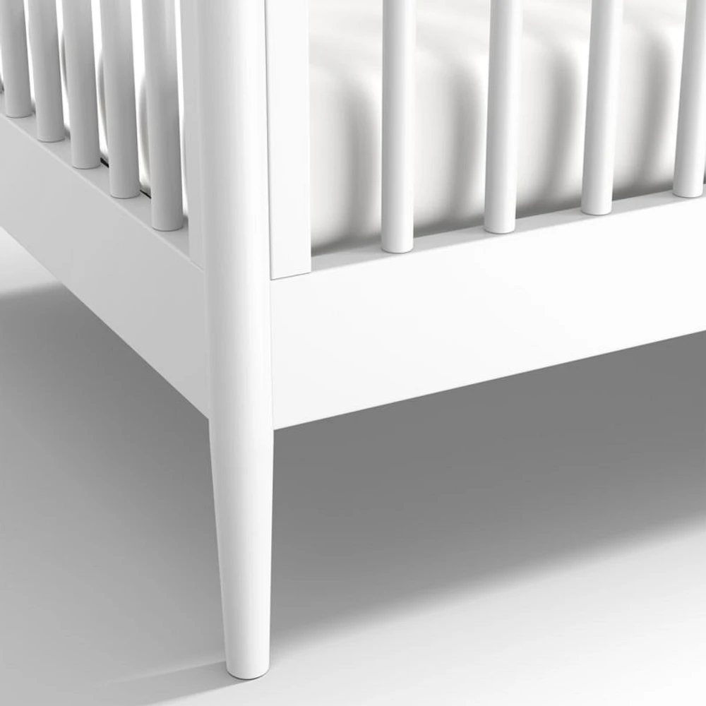 Hampshire White Wood Convertible Baby Crib