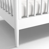 Hampshire White Wood Convertible Baby Crib