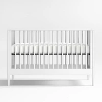 Hampshire White Wood Convertible Baby Crib