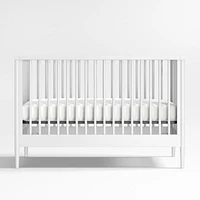 Hampshire White Wood Convertible Baby Crib