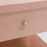 Hampshire Blush Wood Nightstand with Drawer