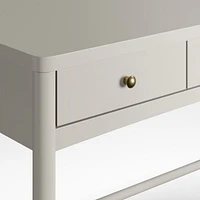 Hampshire Cozy Grey Wood 2-Drawer Kids Desk