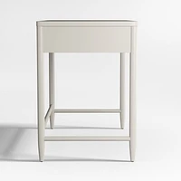 Hampshire Cozy Grey Wood 2-Drawer Kids Desk