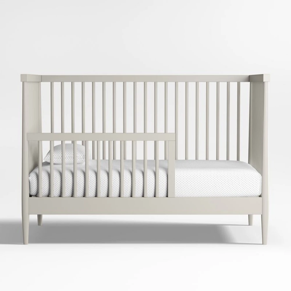 Hampshire Cozy Grey Wood Convertible Baby Crib