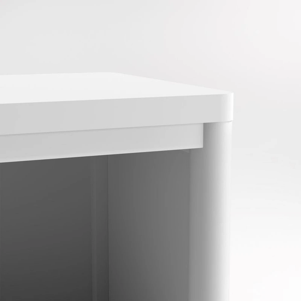 Hampshire Tall White Wood 4-Shelf Kids Bookcase