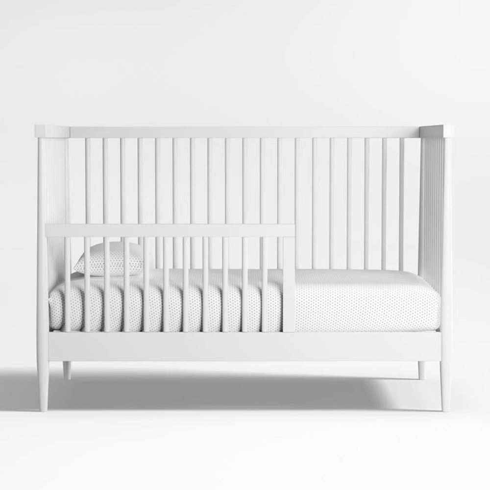 Hampshire White Wood Convertible Baby Crib