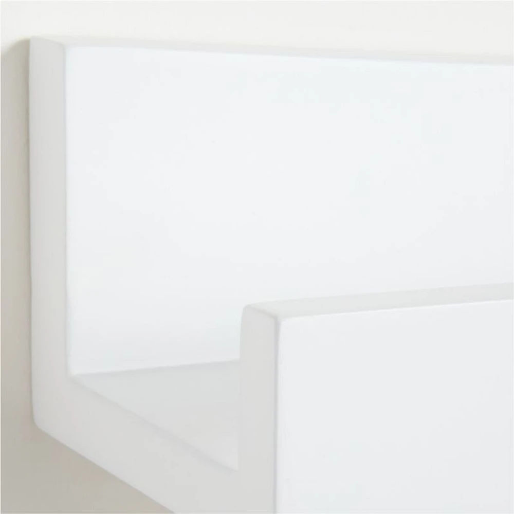 Hampshire White Wood Kids Book Ledge Shelf