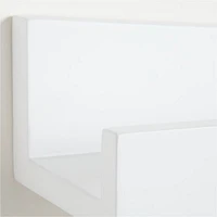 Hampshire White Wood Kids Book Ledge Shelf