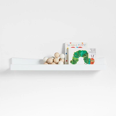 Hampshire White Wood Kids Book Ledge Shelf