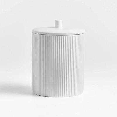 Hanno Medium Textured Ceramic Canister