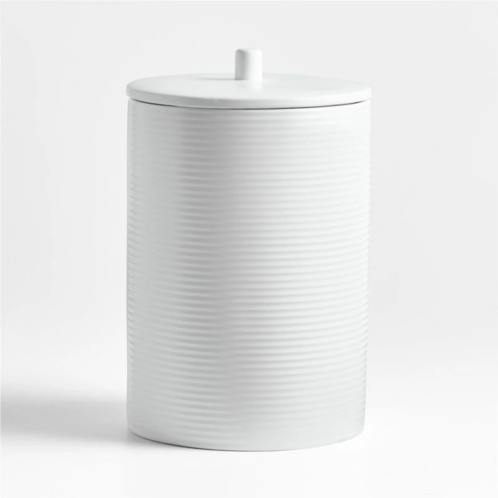 Hanno Extra-Large Textured Ceramic Canister