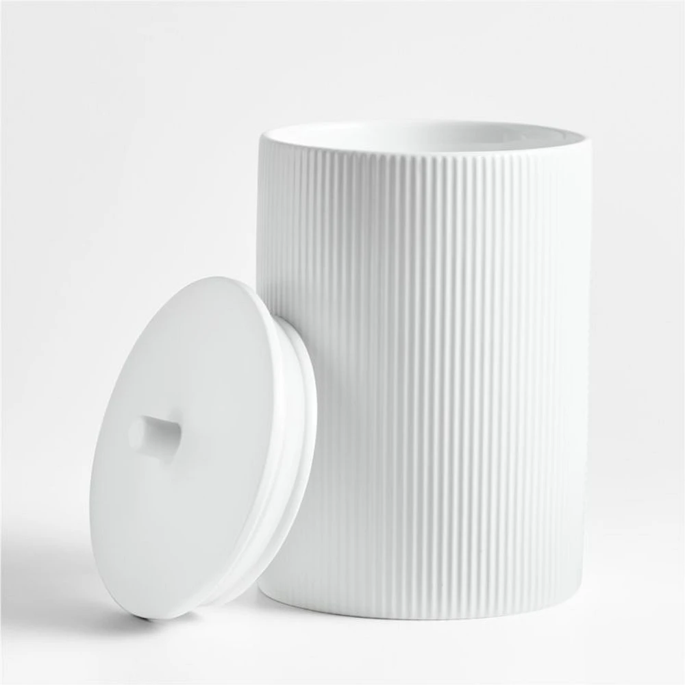 Hanno Extra-Large Textured Ceramic Canister
