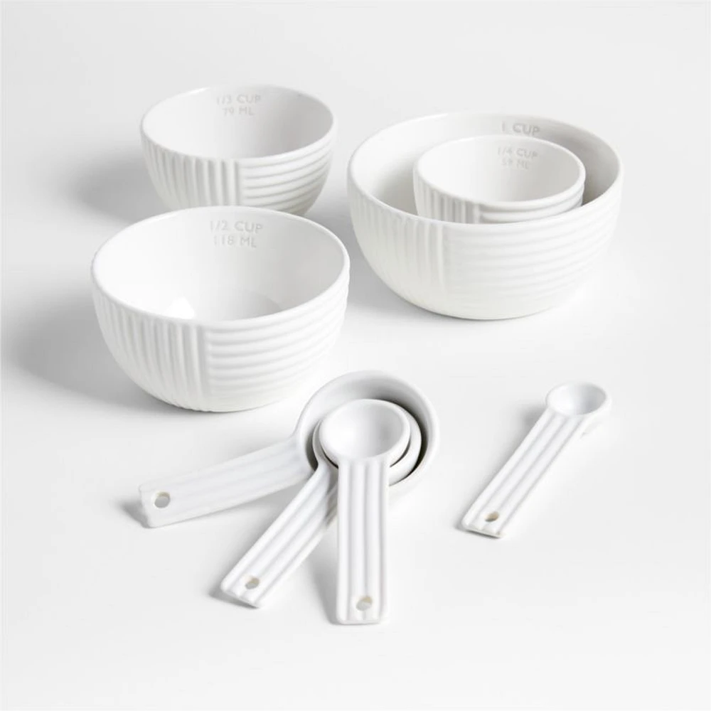 Hanno White Ceramic Measuring Cups